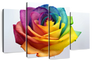 Rainbow Rose Wall Art