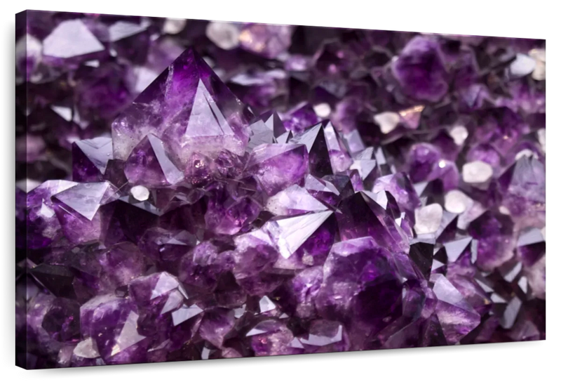 Purple Amethyst Geode Wall Art