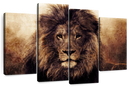 Grunge Lion Head Wall Art