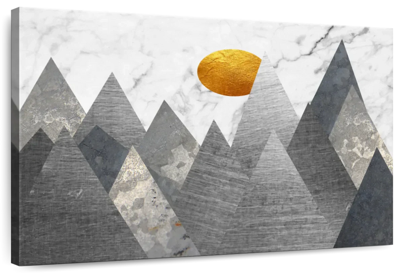 Geometric Himalayan Mountains Wall Art