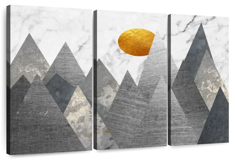 Geometric Himalayan Mountains Wall Art