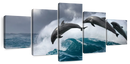 Leaping Dolphins Wall Art