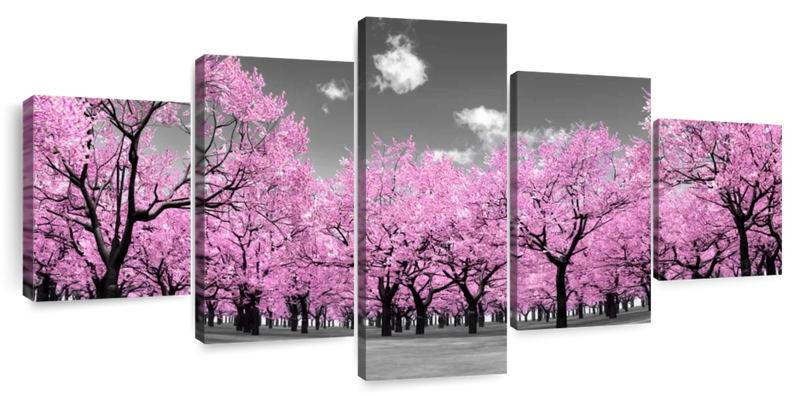 Pop Pink Forest Wall Art