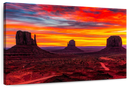 Monument Valley At Sunset Wall Art