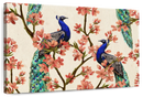 Royal Blue Peacocks Wall Art
