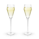 Raye Angled Crystal Prosecco Glasses Set of 2
