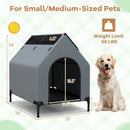 Large/Middle/Small Outdoor Elevated Pet House with Ventilated Windows by LJGDeals