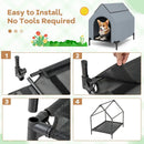 Large/Middle/Small Outdoor Elevated Pet House with Ventilated Windows by LJGDeals