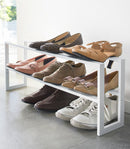 Two-Tier Expandable Shoe Rack (12" H)  - Steel