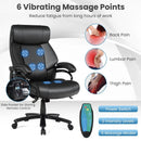 Big & Tall 400lb PU Leather Massage Office Chair-Black by LJGDeals