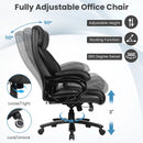 Big & Tall 400lb PU Leather Massage Office Chair-Black by LJGDeals