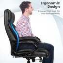 Big & Tall 400lb PU Leather Massage Office Chair-Black by LJGDeals