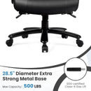 Big & Tall 400lb PU Leather Massage Office Chair-Black by LJGDeals