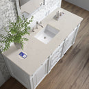 James Martin Bristol 60" Single Bathroom Vanity, Bright White