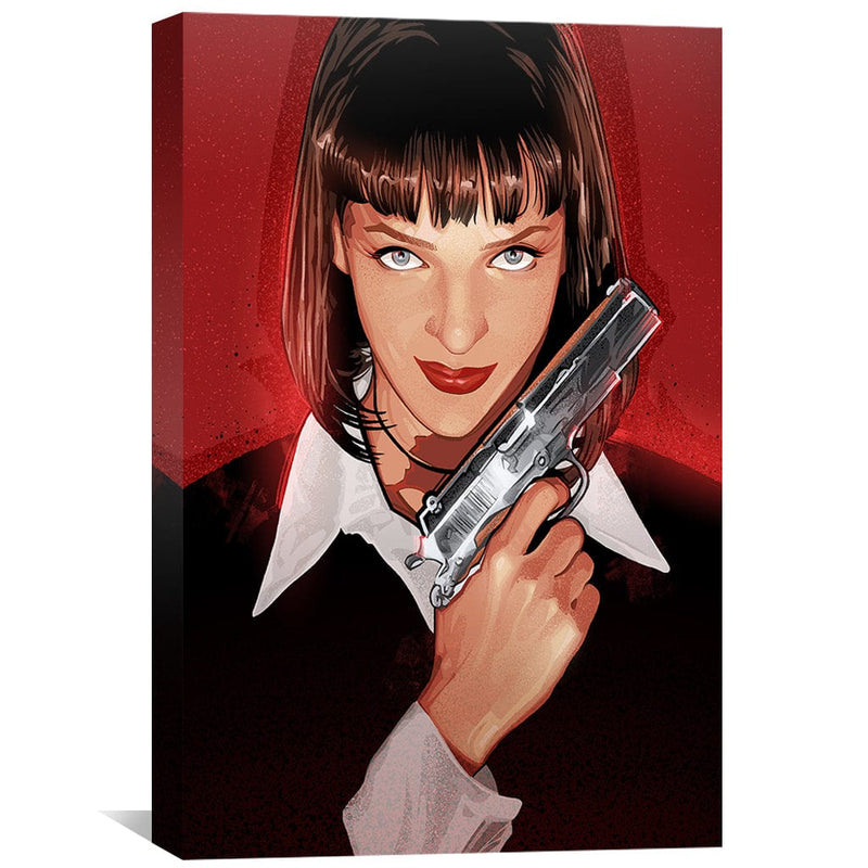 Pulp Fiction Mia Gun Canvas