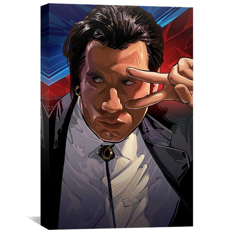 Pulp Fiction Vega Peace Sign Canvas