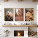 Autumn Farmhouse Prints. Cow, Fall Trees, Pumpkin Decor by Wall Art Set