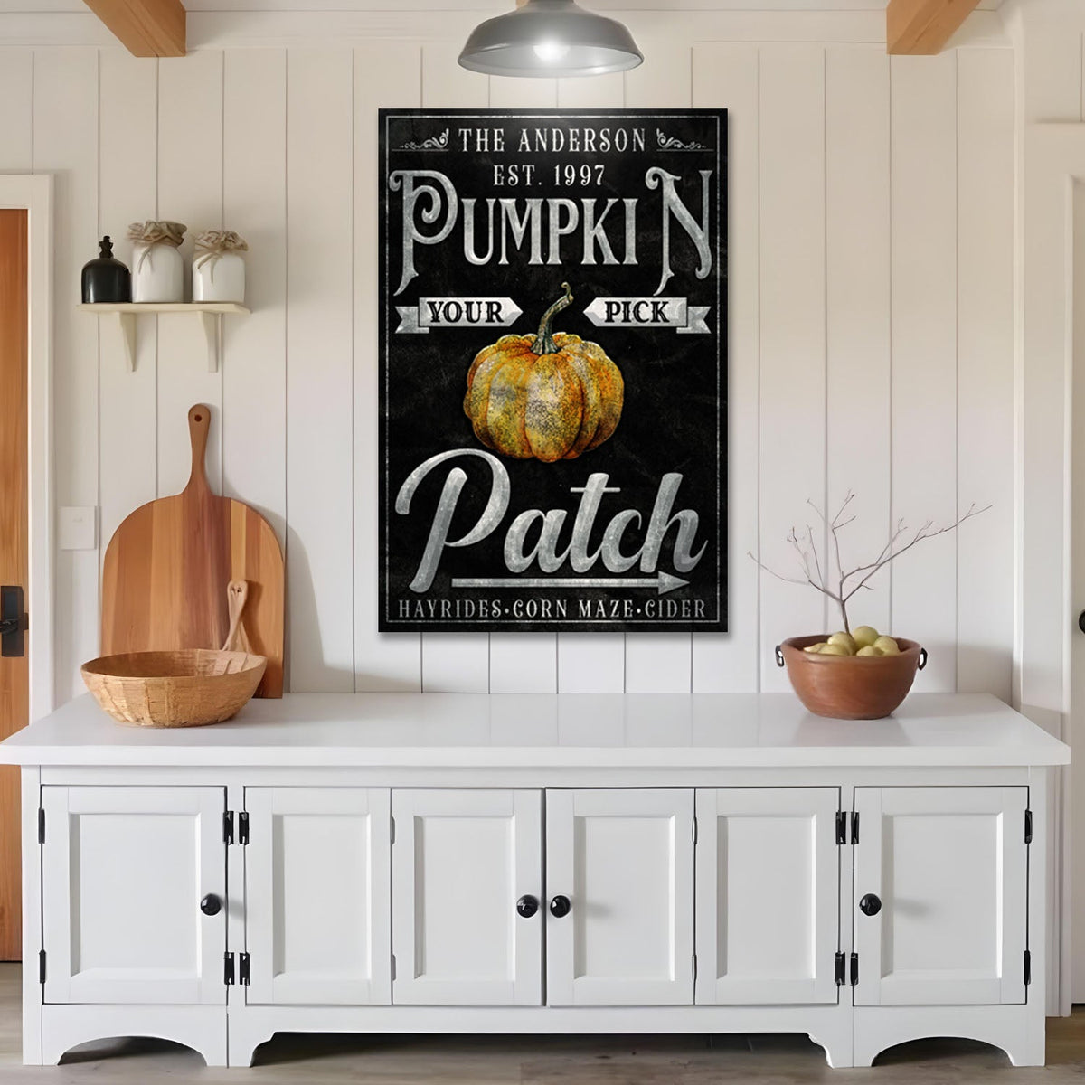 Vintage Pumpkin Patch Thanksgiving Sign, photo 2 of 8