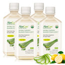 Pure Aloe Vera Juice Lemon Flavor - USDA Certified Organic