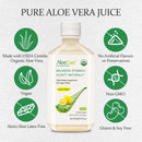 Pure Aloe Vera Juice Lemon Flavor - USDA Certified Organic