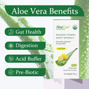 Pure Aloe Vera Juice Lemon Flavor - USDA Certified Organic