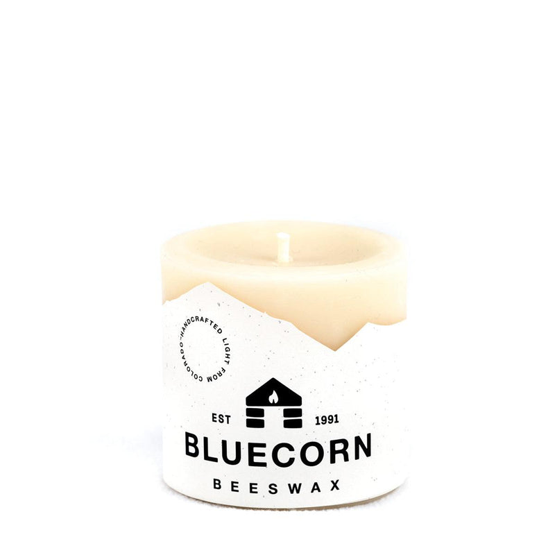 Ivory Pure Beeswax Pillar Candles