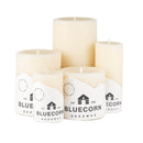 Ivory Pure Beeswax Pillar Candles by Bluecorn Candles