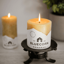 Pure Beeswax Pillar Candles by Bluecorn Candles