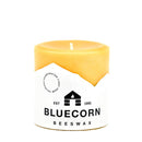 Pure Beeswax Pillar Candles by Bluecorn Candles