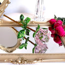 GobekUsa Crystal Rose Figurine: Elegant Glass Rose Ornament for Home Decor, Gifts