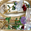 GobekUsa Crystal Rose Figurine: Elegant Glass Rose Ornament for Home Decor, Gifts