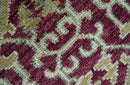 Purple and Olive 8x10 Traditional Dragon Oushak Design Hand knotted wool area rug by The Rug Decor