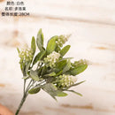 Purple and white lavender fake green plants bouquet wedding decor by Decorbites