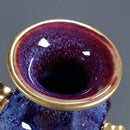 GobekUsa Jun Porcelain Gilded Gemstone Inlaid Vase - Chinese Living Room Ornaments