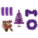 Purple Christmas Decoration Bundle Kit by Lee Display