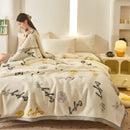 GobekUsa Double Layer Raschel Blankets: Soft & Cozy Faux Fur Mink Throw