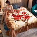 GobekUsa Double Layer Raschel Blankets: Soft & Cozy Faux Fur Mink Throw