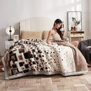 GobekUsa Double Layer Raschel Blankets: Soft & Cozy Faux Fur Mink Throw