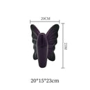 GobekUsa Dark Butterfly Ceramic Vase for Table Decoration and Floral Arrangement