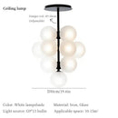 GobekUsa Grape Chandelier: Modern Glass Ball Pendant Lamp for Living Room and Bedroom