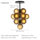 GobekUsa Grape Chandelier: Modern Glass Ball Pendant Lamp for Living Room and Bedroom