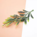 Purple & green 10pcs plastic grass artificial plants living room decor by Decorbites