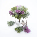 Purple & green decorbites artificial flower vase living room decor by Decorbites