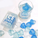 Purple heart ice cube mold kitchen reusable tray by Decorbites