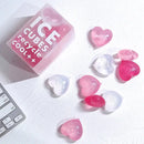 Purple heart ice cube mold kitchen reusable tray by Decorbites