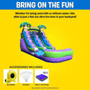 Large Purple Marble Inflatable Water Slide With Pool And Blower (SAK82910) by SAKSBY WHOLESALE