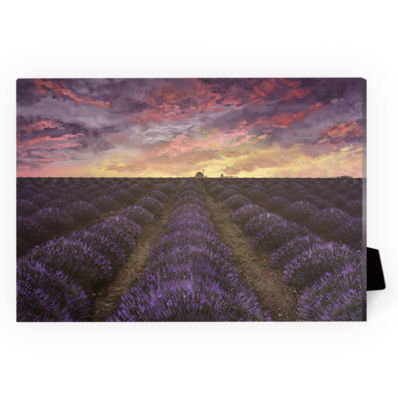 Purple Meadow Desktop Canvas