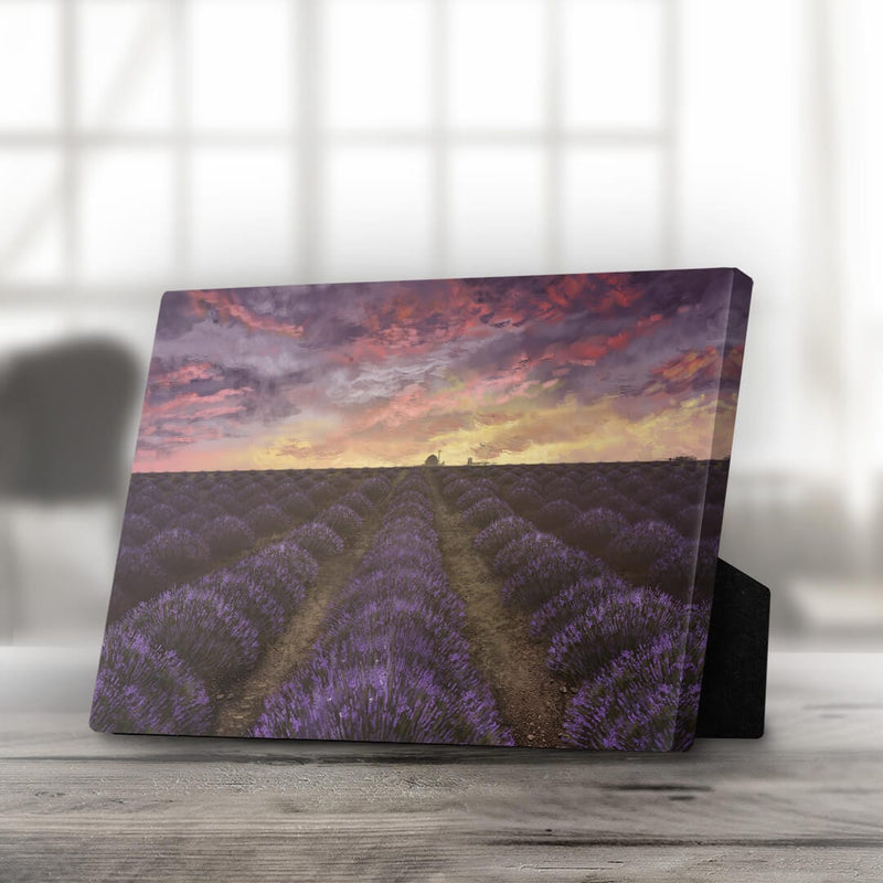 Purple Meadow Desktop Canvas