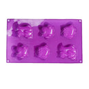 Purple owl cartoon animal silicone cake mould kitchen diy bakeware by Decorbites