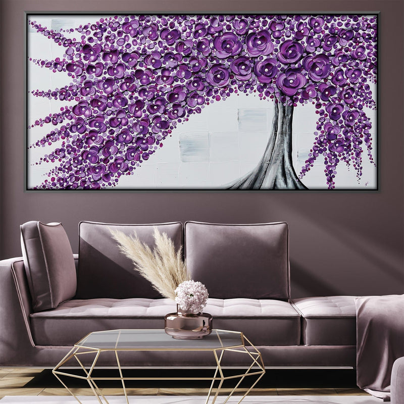 Purple Poetry Canvas